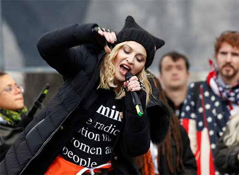 Madonna, Katy Perry join anti-Trump women’s march